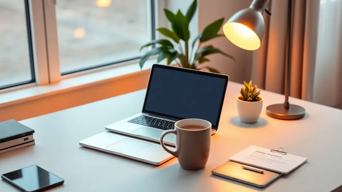 Reviewing personal finances at home — Online Credit Repair