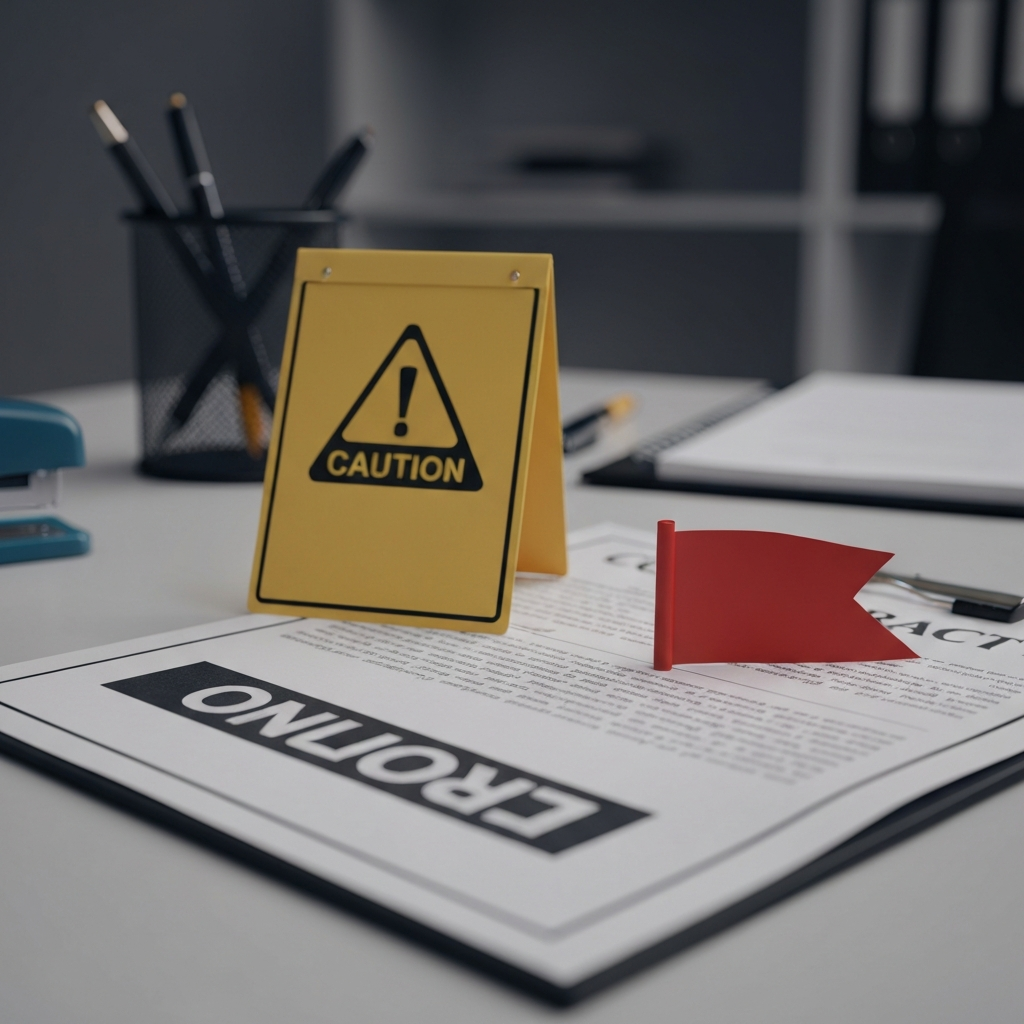 Warning sign for credit repair scam